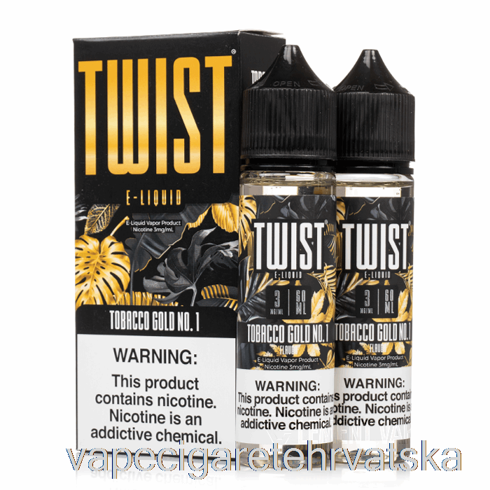 Vape Cigareta Duhan Zlatni Br. 1 - Twist E-tekućina - 120ml 12mg